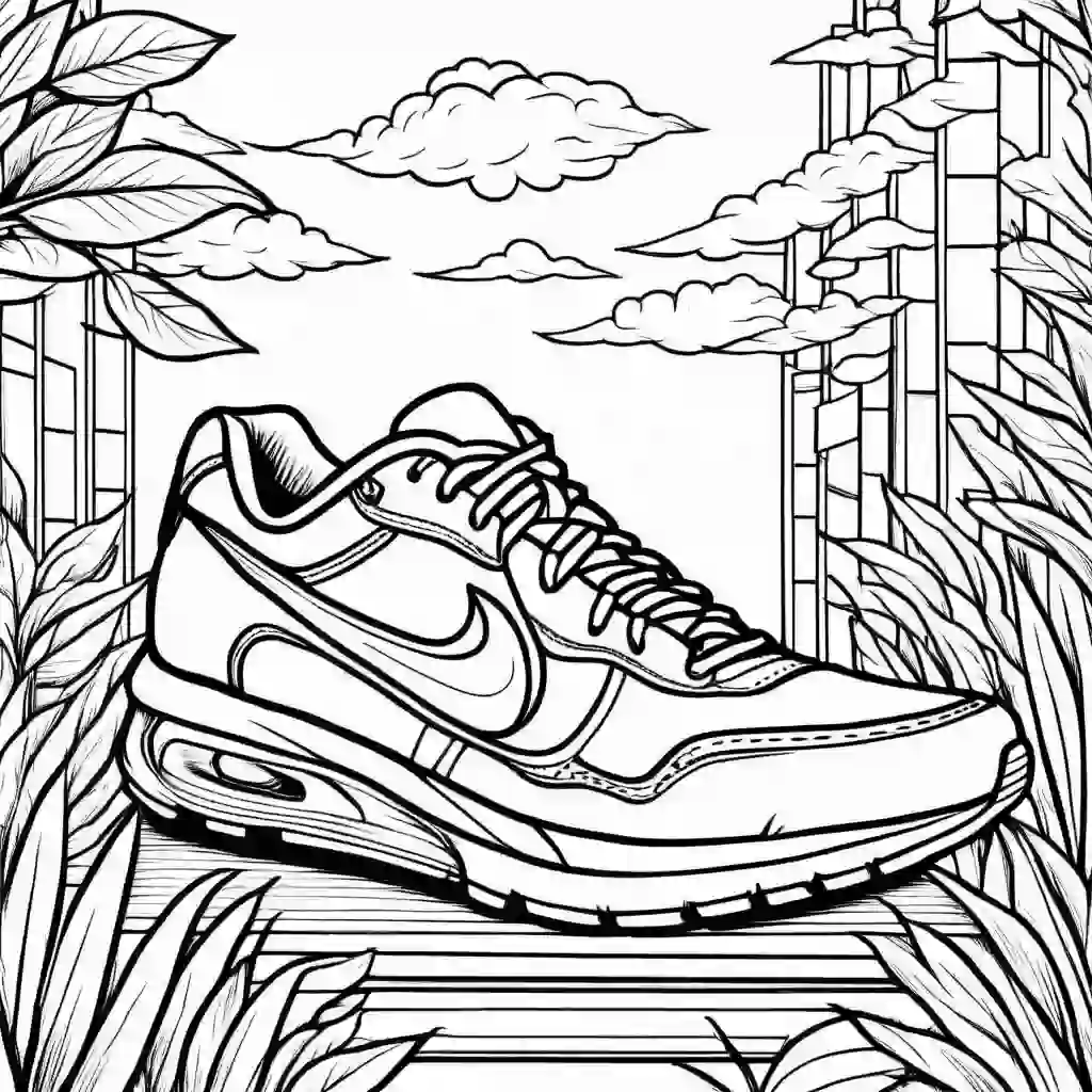 Running Shoes coloring pages